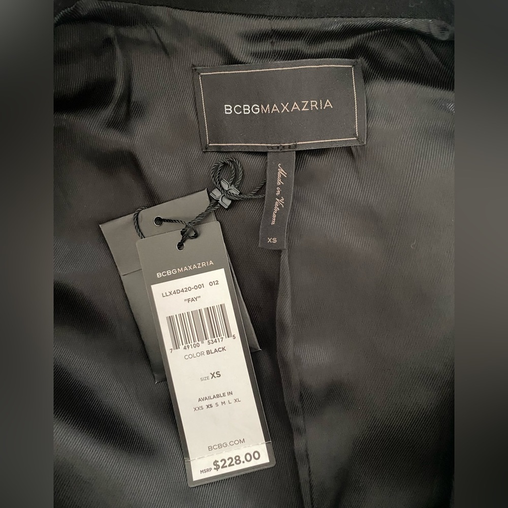 BCBGMaxAzria black blazer, size XS - Picture 2 of 3